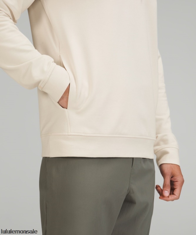 Lululemon Verkauf DELULU630 | City Sweat Pullover Hoodie French Terry Weiß Opal